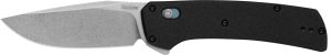 Kershaw 2047 Layup  3.40" Folding Drop Point Plain Stonewashed D2 Steel Blade, Black GFN Handle