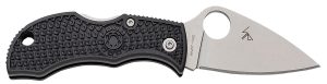 Spyderco MBKLFP Manbug  1.90" Stonewashed VG-10 SS Blade/ Black Textured FRN Handle