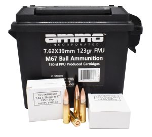Ammo Inc 762X39123FMJ-B180 Incorporated  7.62x39mm 123gr Full Metal Jacket/180rds