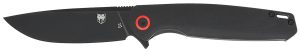 CobraTec Knives CTRATHBLK Rath  EDC 3.50" Folding Plain Black D2 Steel Blade, 4.50" Black G10 Handle