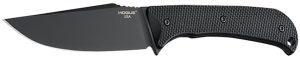 Hogue 35854 Extrak  XL 3.90" Fixed Clip Point Plain Black Cerakote CPM M4 Tool Steel Blade, Black Textured G10 Scales Handle