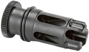 Griffin Armament DLFC22C1228 Dual-Lok Flash Comp 22/5.56 Black QPQ Nitride 17-4 PH Stainless Steel 1/2"x28 Threads