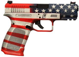 Gforce Arms GFRPX3C9USA Exodus  9mm Luger 15+1 4.02" Black Steel Barrel, USA Cerakote Serrated Steel Slide, USA Cerakote Polymer Frame w/Accessory Rail, Textured Grip