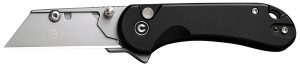 Civivi Knives C23039B-1 Elementum Utility All Purpose Utility Plain 6Cr13 Stainless Steel Blade, Black Aluminum Handle, 3 Blades & Pouch
