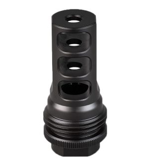 SilencerCo AC2631 ASR Muzzle Brake Black Nitride 3/4"x24 Threads 458 Cal