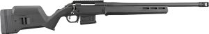 Ruger 26930 American Hunter 6.5 Creedmoor 5+1 20" Matte Black Threaded Barrel, Matte Black Steel Receiver w/Picatinny Rail Receiver, Black Magpul Adjustable Hunter Synthetic Stock, Right Hand