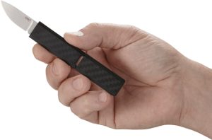 CRKT SCRIBE 1.74" PLAIN EDGE - FIXED BLADE W/COVER CAP BLACK