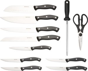 BROWNING KNIFE KITCHEN SET W/ - BUTCHER BLOCK