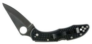 Spyderco C11PBK Delica 4  2.88" Folding Drop Point Plain VG-10 SS Blade/Black  Textured FRN Handle Includes Pocket Clip