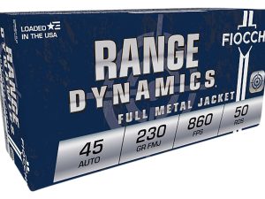 Fiocchi 45A500 Range Dynamics  45ACP 230gr Full Metal Jacket 50 Per Box/10 Case