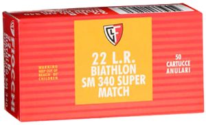 Fiocchi 22SM340 Exacta Super Match 22LR 40gr Round Nose 50 Per Box/100 Case