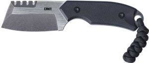 CRKT RAZEL COMPACT SILVER - FIXED 2.32" BLACK W/SHEATH