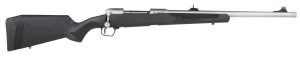 Savage Arms 57044 110 Brush Hunter Full Size 375 Ruger 3+1 20" Matte Threaded Barrel, Matte Drilled & Tapped Stainless Steel Receiver, Fixed Matte Black Synthetic Stock, Right Hand