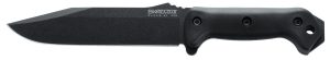 Ka-Bar BK7 Becker Combat Utility 7" Fixed Clip Point Plain Black 1095 Cro-Van Blade, Black Ultramid Handle, Includes Sheath