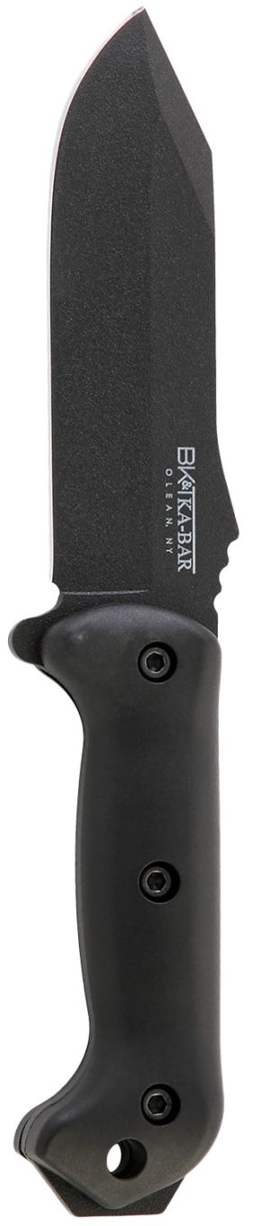 Ka-Bar BK10 Becker Crewman 5.50" Fixed Clip Point Plain Black 1095 Cro-Van Blade, Black Ultramid Handle, Includes Sheath
