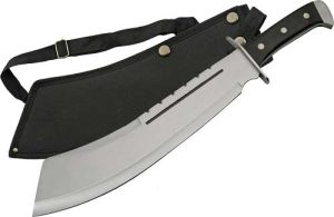 SZCO RITE EDGE 13.5" BLACK - BULLY MACHETE SS BLADE W/SHTH