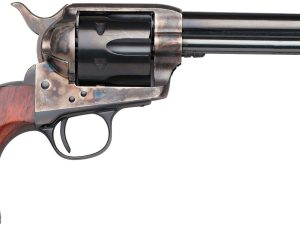 Taylors & Company 550903 1873 Cattleman SAO 357 Mag Caliber with 5.50" Blued Finish Barrel, 6rd Capacity Blued Finish Cylinder, Color Case Hardened Finish Steel Frame & Walnut Grip