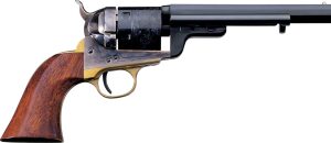 Taylors & Company 550733 1851 C. Mason 38 Special 6rd Shot 5.50" Blued Round Barrel Blued Cylinder Color Case Hardened Color Case Hardened Steel Frame Walnut Grip
