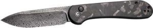 CIVIVI KNIFE ELEMENTUM 3.47" - MARBLE CARBON FIBER/BLK STNWSH