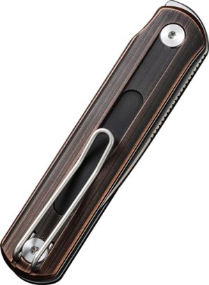 CIVIVI KNIFE FOLDIS 2.67" BLK - HAND RUBBED COPPER/SILVER