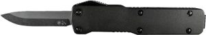 TEMPLAR KNIFE CALI LEGAL OTF - BLACK ALUMIN 1.8" D2 BLK DROP