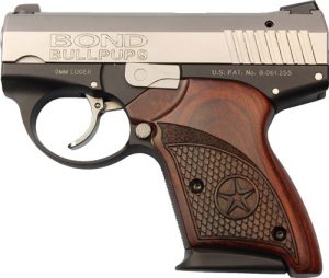 BOND ARMS BULLPUP 9MM - 3.35" TWO-TONE ROSEWOOD GRIPS
