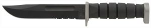 KA-BAR D2 EXTREME KNIFE - 7" SERR W/PLASTIC SHEATH