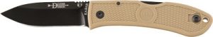 KA-BAR DOZIER FOLDING HUNTER - 3" COYOTE BROWN
