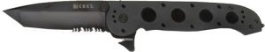 CRKT M16-14ZLEK 3.75" HALF - SERRATED BLACK TANTO BLADE