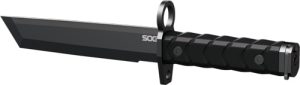 SOG KNIFE BOYONET 7" TANTO - BLADE BLACK/BLACK W/SHEATH