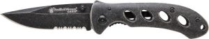 S&W OASIS SMALL LINER LOCK - KNIFE 2.6" STONEWASH BLADE