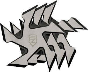 SZCO SIERRA ZULU 4" BUZZSAW - THROWING STAR SET 3PACK W/SHTH