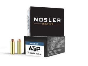 Nosler ASP Handgun Ammunition .38 Spl 125gr JHP 930 fps 20/ct