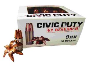 G2 Research Civic Duty Handgun Ammunition 9mm Luger