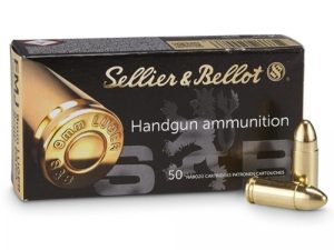 Sellier & Bellot Pistol & Revolver Ammo 9mm Luger 124 gr FMJ 1000/case