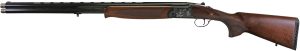 Iver Johnson Arms IJ60020 IJ600  20 Gauge Break Open 3" 2rd 28" Over/Under Vent Rib Barrel, Matte Black Chromed w/Engraving Steel Receiver, Fixed Walnut Checkered Wood Stock & Forend
